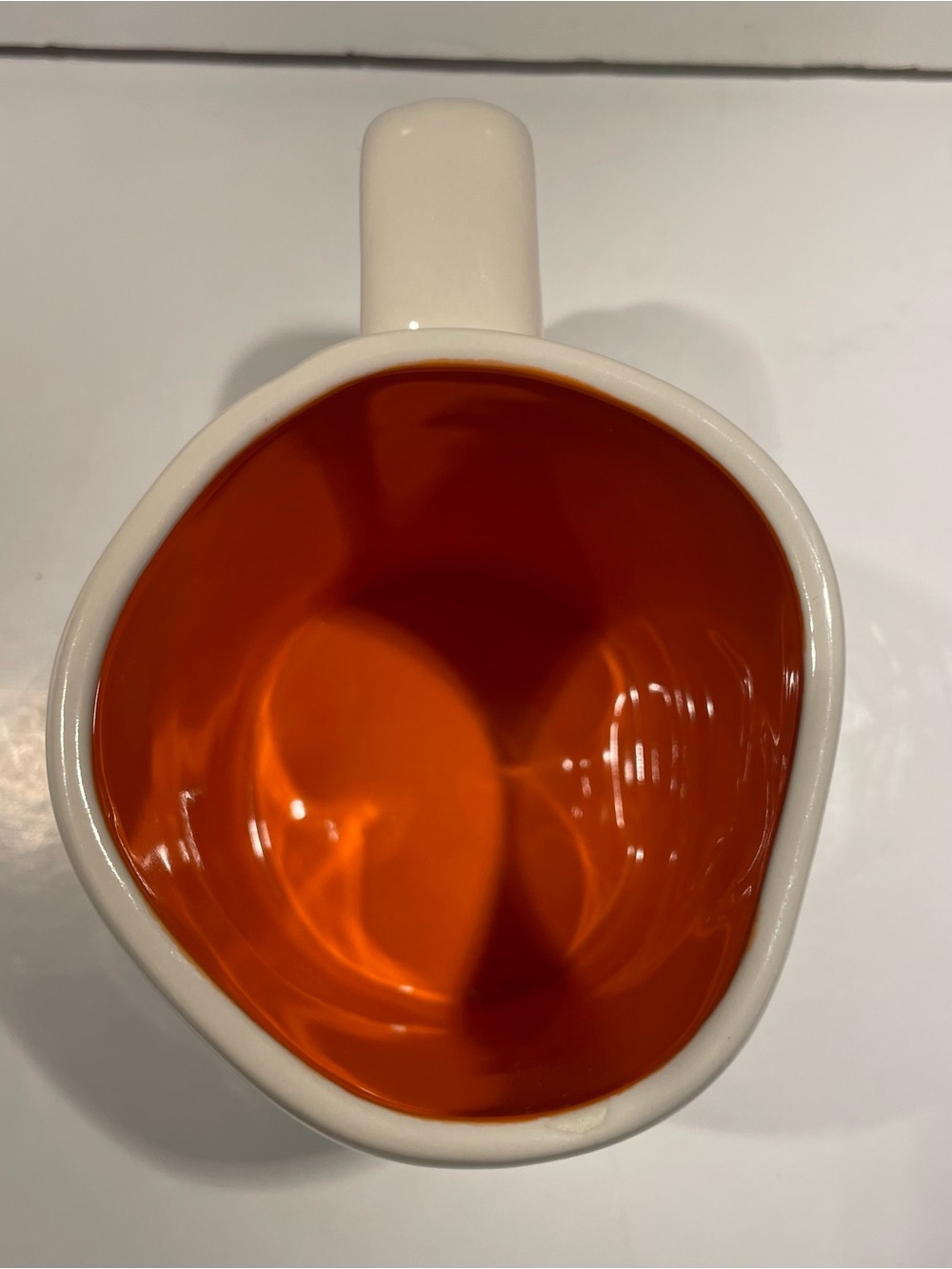 Rae Dunn Peanuts Linus Halloween Mug SPOOKY Pumpkin Bats Orange Interior - Picture 5 of 6
